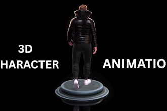 do custom 3d modeling character for animation