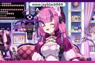 do live 2d, 3d vtuber character, vrchat vriod model, face rig,furry avatar vrm