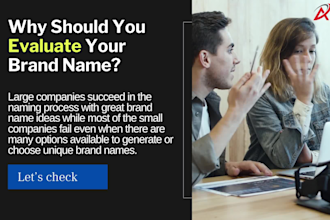 create unique business name ideas, slogans for your business, brand, service