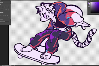 draw a cute chibi character in my style