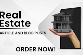 write SEO real estate articles and blog posts