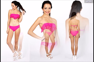 retouch your model images for e commerce website