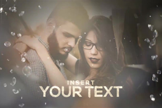 make glitter diamond titles with slideshow