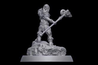 sculpt 3d miniature,3d model,3d warhammer,statue, tabletop,figurine for 3d print