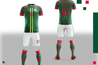 custom design of football, soccer, esports team jersey