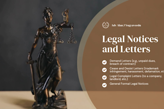 draft professional legal notices and demand letters
