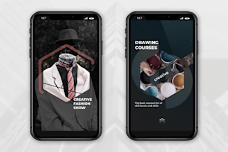 design unique stories for instagram and facebook