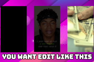 edit video for youtube, insta reels, podcast shorts and tiktok with caption