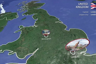 make 3d map animation for your location or real estate