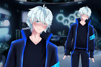 design and rig live 2d vtuber model vtuber commission 2d anime  2dvtuber model