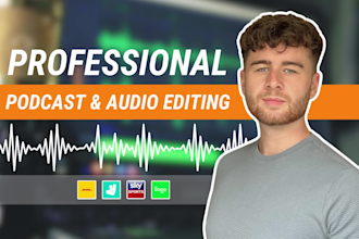 professionally edit, mix, produce your podcast audio editing
