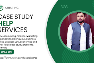 write, solve business case study analysis, problems