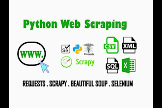 python web scraping, data mining, data scraping, data mining
