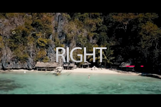 do cinematic travel, drone, gopro, youtube video editing