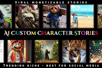 generate unique animal character short stories with ai