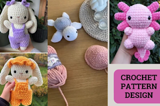 write detailed amigurumi crochet pattern amigurumi crochet for etsy stan store