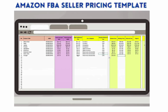 make amazon fba spreadsheet, inventory chart,  shipment log, profit calculator