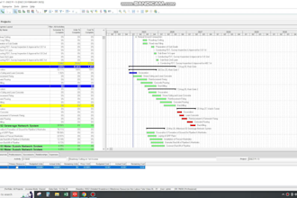 prepare construction schedule gantt chart and s curve using primavera p6
