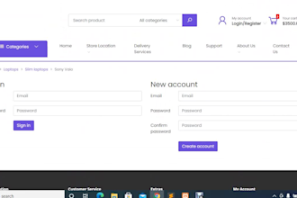 create a professional custom webshop with admin panel and payment system
