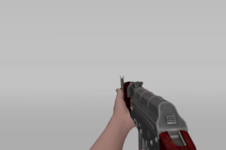 create a professional first person animation for games and VR using blender, ue