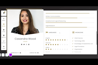 create clickable digital resume and business card