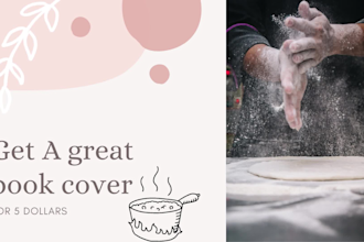 create a great cover for your cookbook  for only 5 dollars
