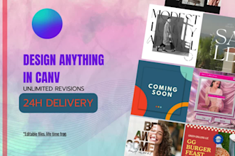design anything in canva social media, ebook, planner, calendar, canva templates