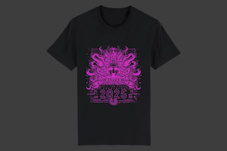 create original new year 2025 shirt design ready to print on shirts and etc