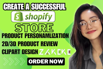 2d 3d product configuration with shopify zakeke, customly pod store