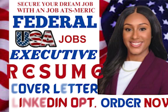 write a federal resume writing for executive federal usajobs and cover letter