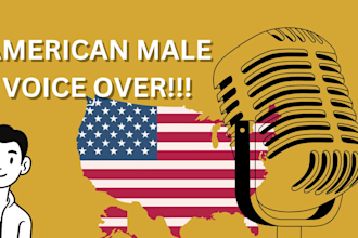record a professional ai american male voice over for your project
