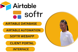 be your airtable automation, airtable database, softr webapp and client portal