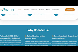 create a responsive wordpress digital marketing agency website
