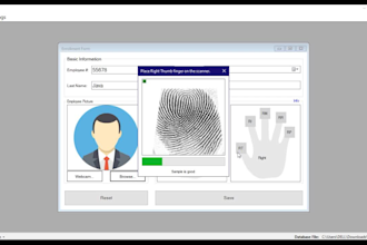 create fingerprint biometric applications for you