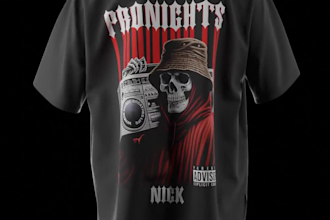 make custom t shirt merch designs within 3 days