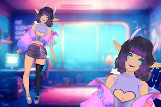 design and rig your custom live2d model for vtuber studio