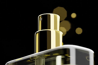 3d realistic perfume bottle 3d perfume animation bottle label design 3d bottle