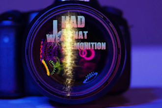 make a high quality animated lyric music video