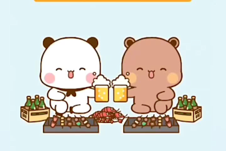 create animated bubu dudu customize couples video