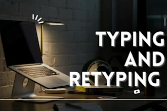 do fast typing and retyping from pdf and ms word