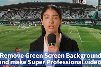 remove green screen background from videos and photos