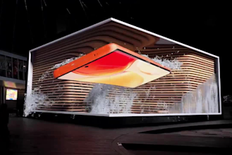 do cgi 3d anarmorphic animation, 3d billboard, cgi ads, 3d product animation