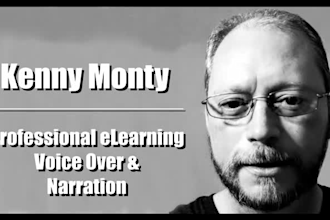 record a professional american male elearning narration