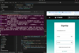 create backend rest API server using golang gin framework