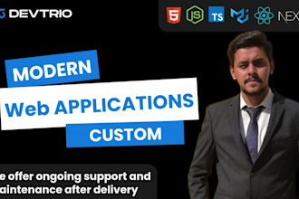 develop modern web applications with clean UI