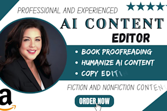 proofread, manual, copy edit, rewrite your al generated content to human content