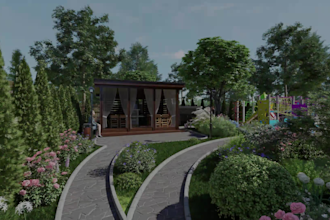 do townhouses, modular homes rendering and 3d animation