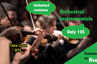make an epic orchestral instrumental of your song
