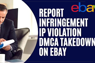 report infringement IP violation dmca takedown notice on ebay