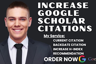 increase researchgate citations to 100k reads, recommend, h index google scholar